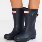 Hunter ORIGINAL WOMENS ORIGINAL SHORT Bottes en caoutchouc navy/bleu marine ZALANDO.FR