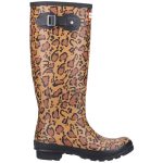 Hunter Boots Original Tall Leopard Print Bottes de pluie femme | Hardloop