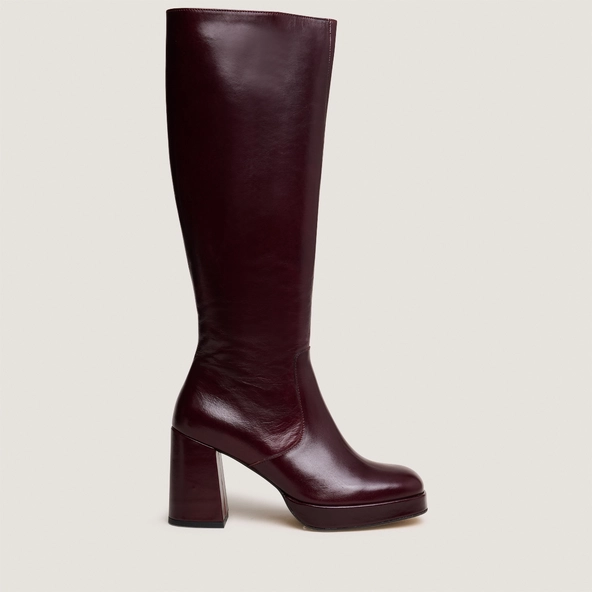 bottes-jonak-116nzr.webp Bottes à plateformes en cuir bordeaux | VENDOME | Jonak – Image 1