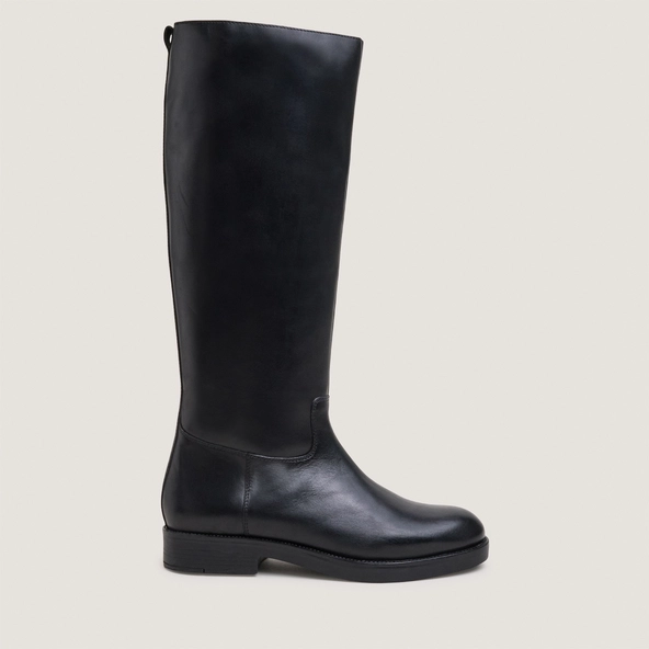 bottes-jonak-433lrc.webp Bottes à talons plats et brides en cuir noir | TITOUAN | Jonak – Image 1