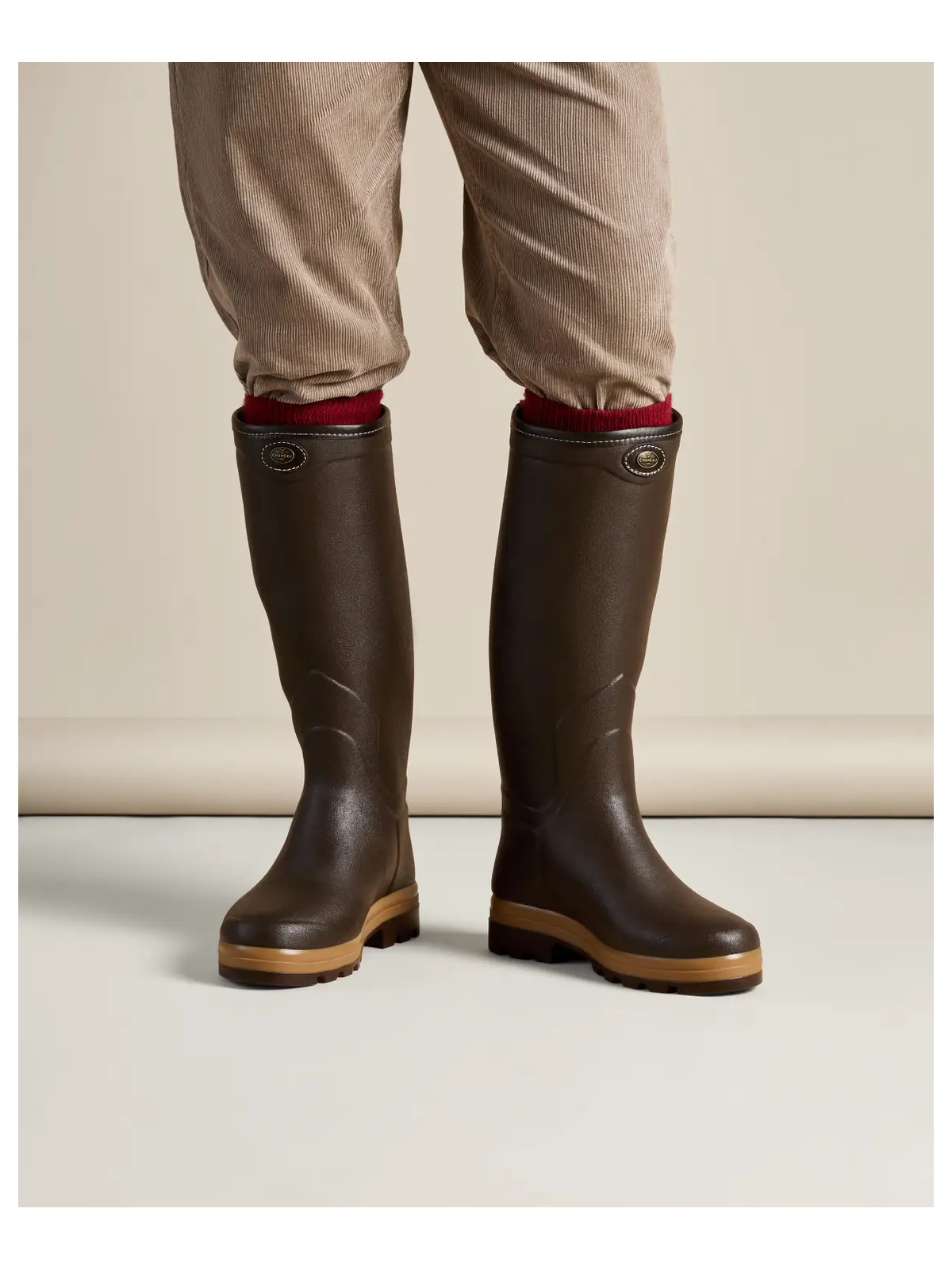 bottes-le-chameau-567aeb-1.jpg Bottes Caoutchouc Doublées Cuir – Image 1