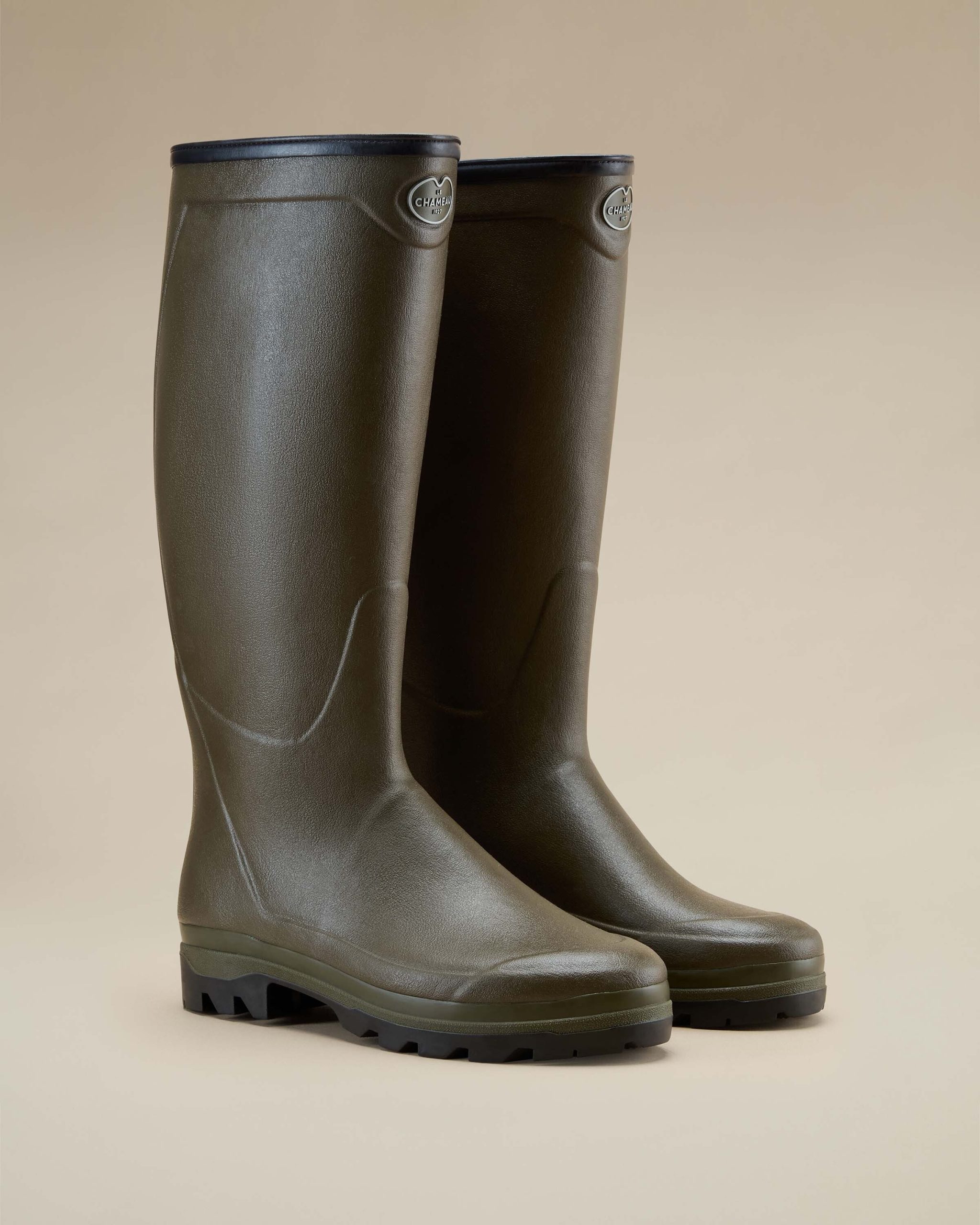 bottes-le-chameau-685wem-1.jpg Bottes Country Cross pour hommes doublées jersey Vert Chameau – Image 1