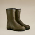 Bottillons Country Cross Néoprène pour hommes Vert Chameau