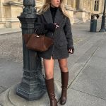 Bottes femme marron chocolat à talon et semelle crantée
