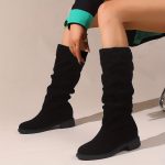 Bottes mi mollet femme Confort et style classique à enfiler