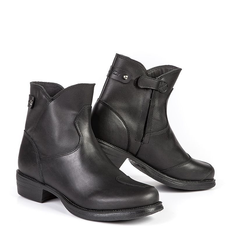 bottes-moto-femme-650hyp-1.jpg Bottes moto femme Stylmartin Pearl J, bottines vintage cuir urbaines – Image 1