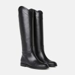 Bottes Kayleigh noires en cuir | TARA JARMON