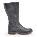 4018 Noir Bottes Plates Femme Chacal
