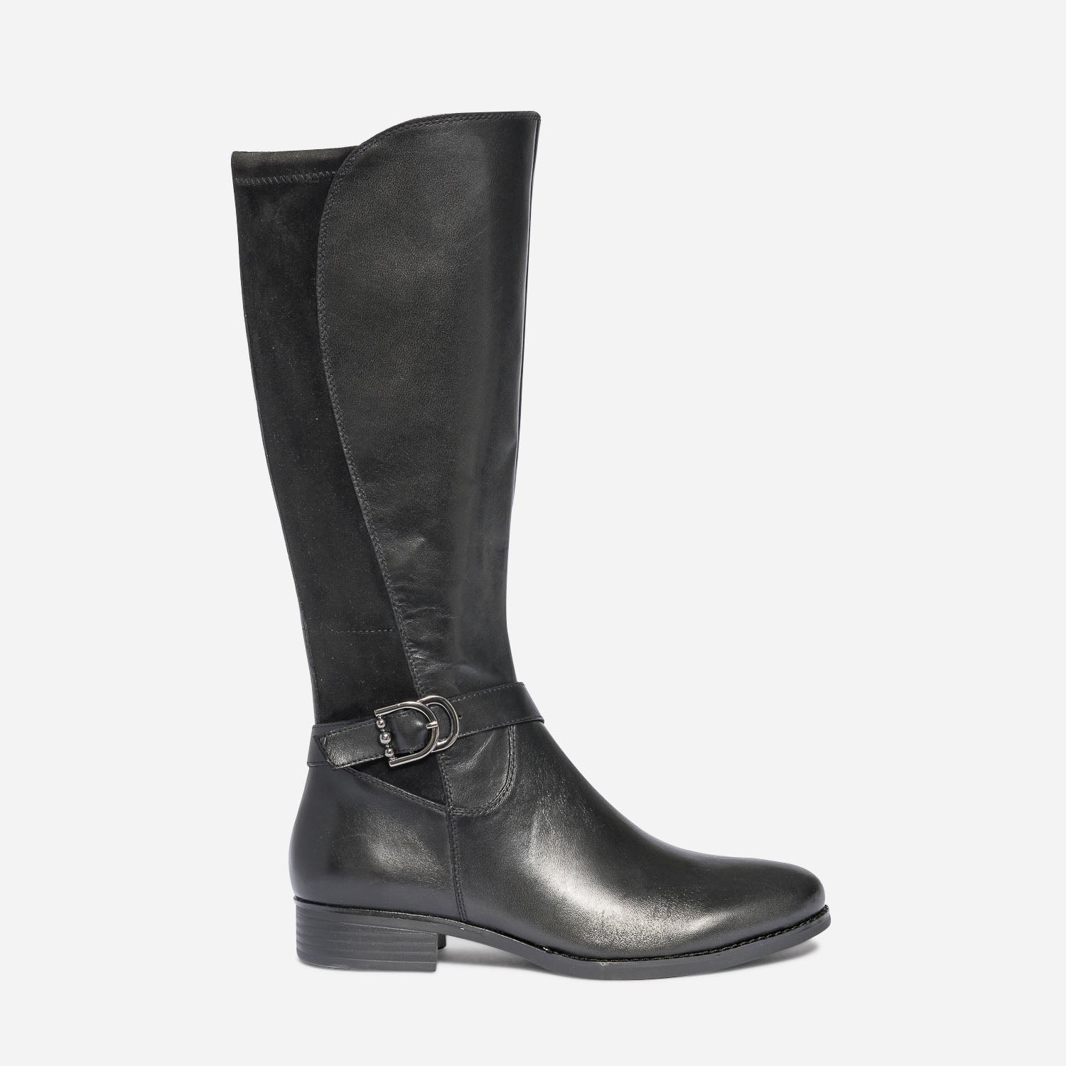 bottes-plates-femme-254tgc-1.jpg Botte plate CAPRICE noire en cuir Eram Femme | ERAM – Image 1