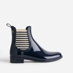 Chelsea boots de pluie IGOR marine élastiques rayés