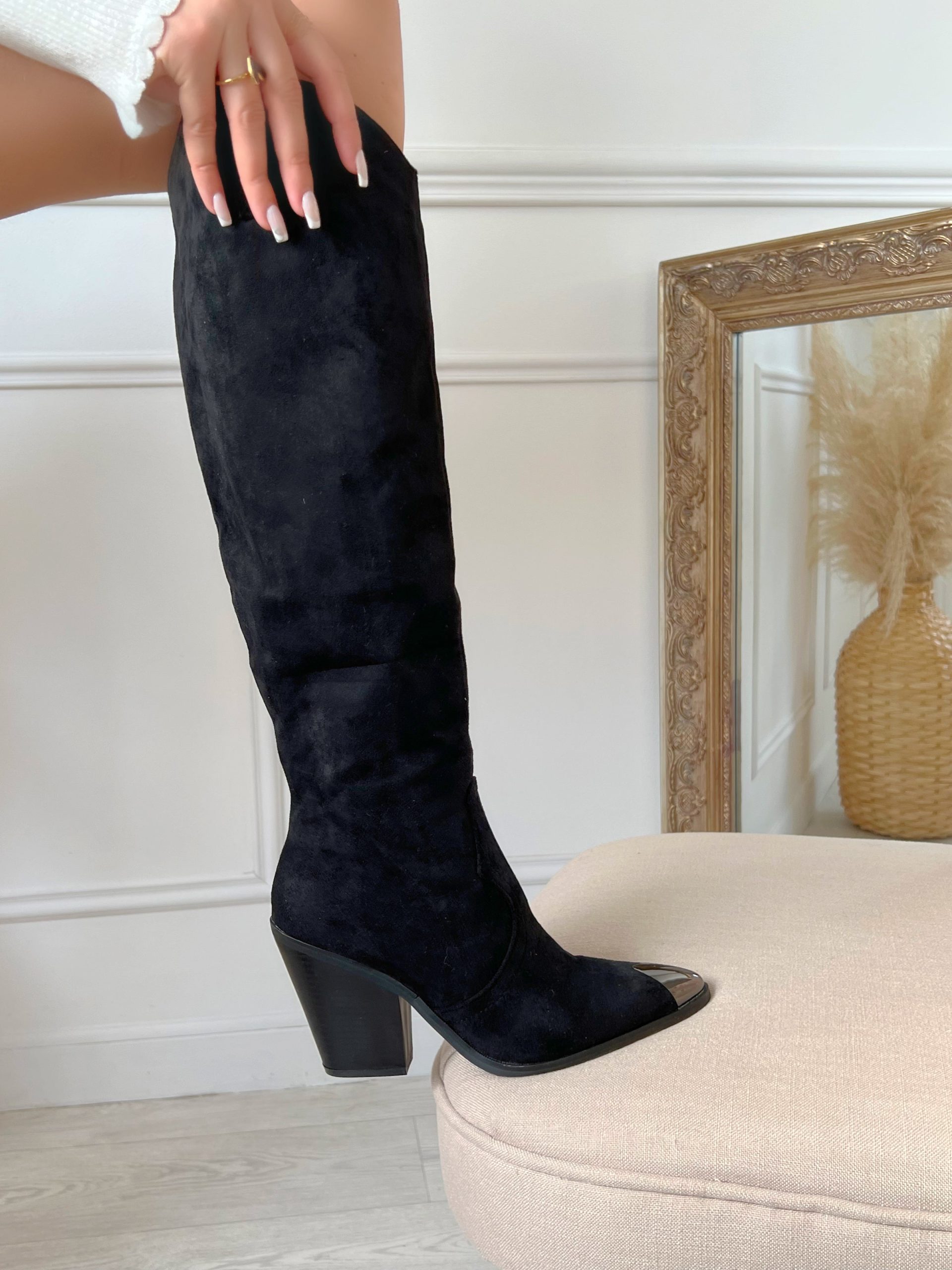 bottes-santiag-femme-736rjx-1.jpg Bottes Azaro noires – Image 1