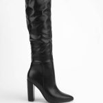Bottes pointues à talon haut noires