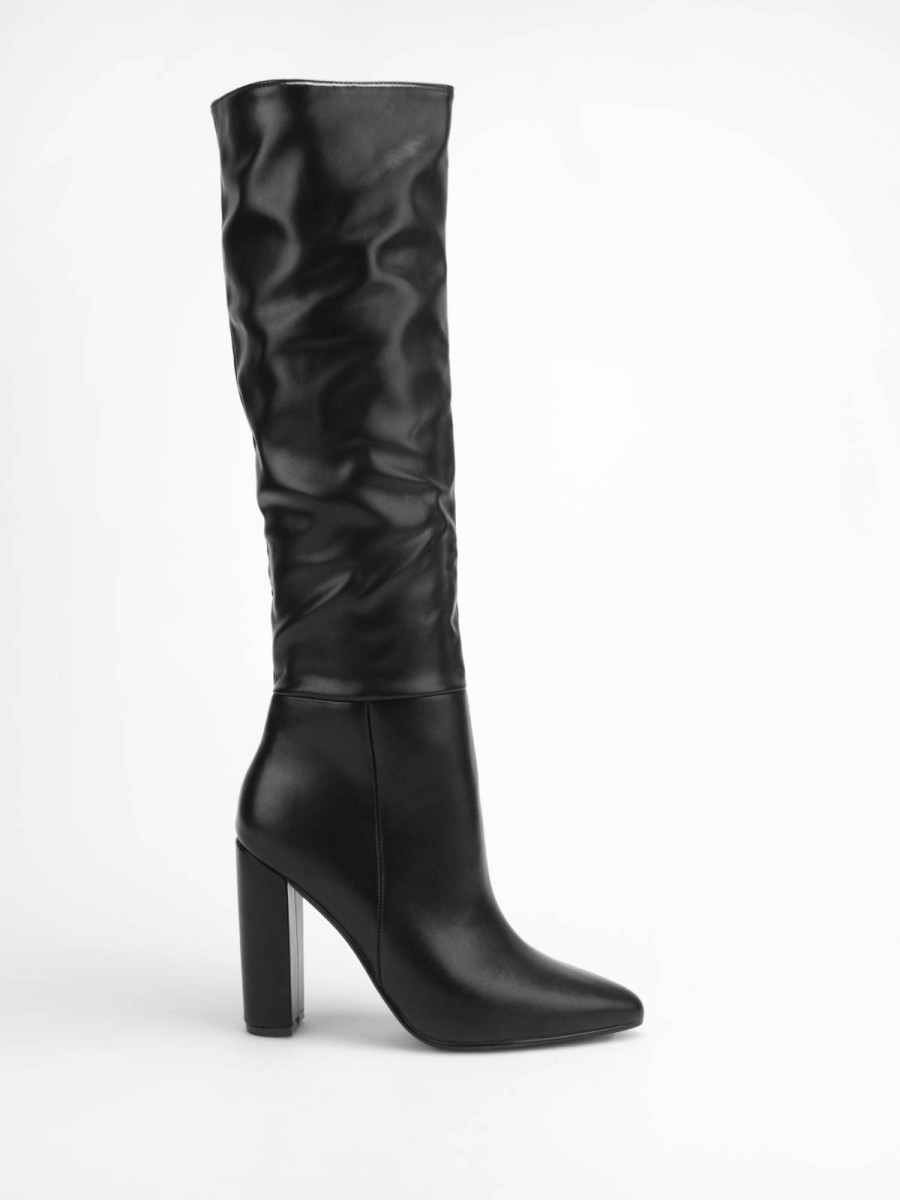 bottes-talons-068smb-1.jpg Bottes pointues à talon haut noires – Image 1