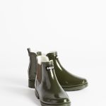 Bottine de pluie Carville fourrée kaki femme | AIGLE