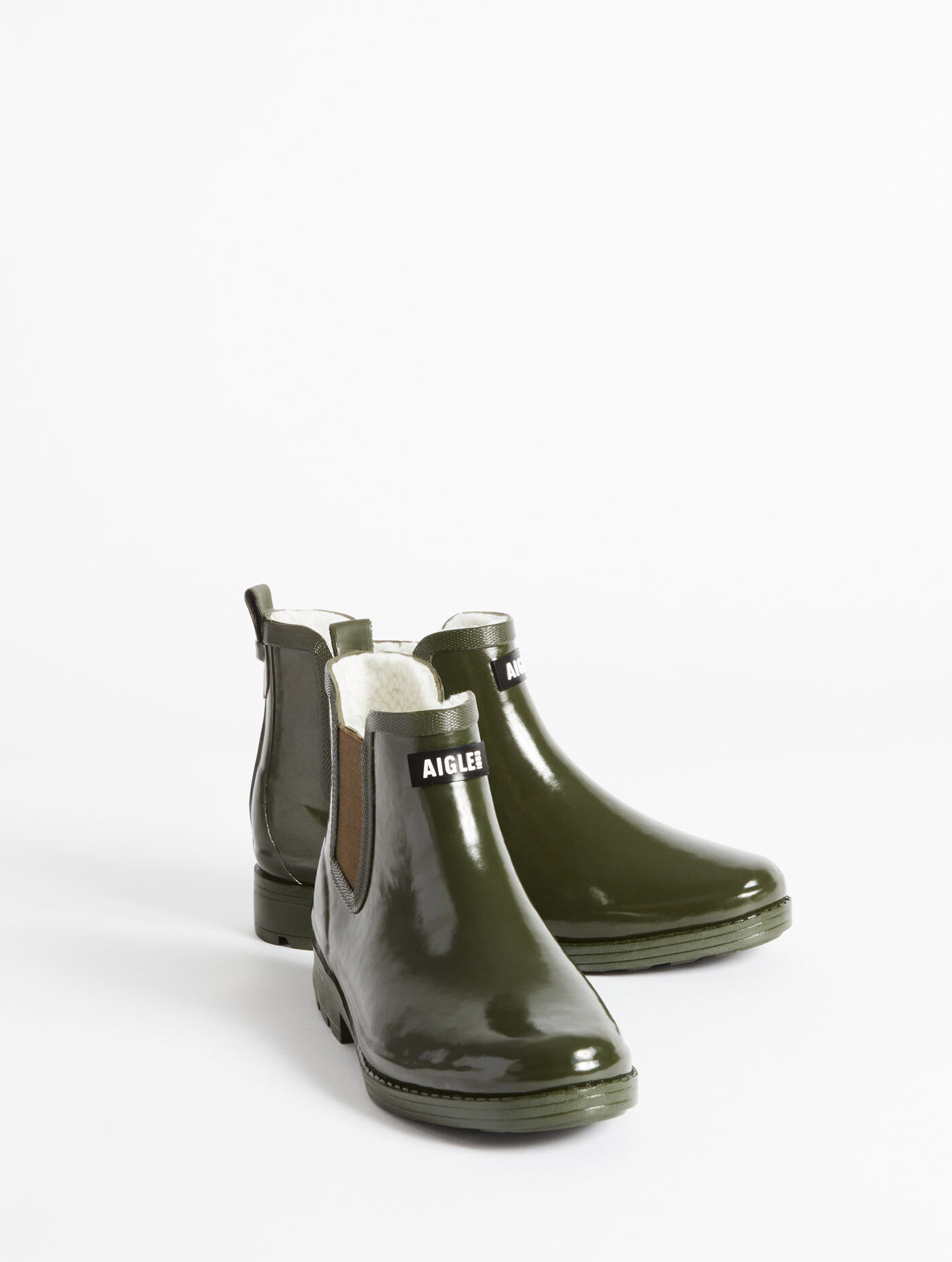 bottine-aigle-502tpw-1.jpg Bottine de pluie Carville fourrée kaki femme | AIGLE – Image 1