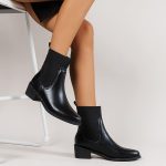 ESSUE Bottines Femme Talon Cuir Mode Cowboy Western Bottes Antidérapant Confortables Vintage Boots Hiver Chaud Sexy Chaussure Bottes de moto Equitation Femme bottes CavalièRes Chaussures : Amazon.fr: Mode