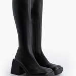 Justine Clenquet Bottes Chloë noir stretch
