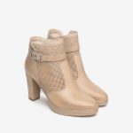 Bottines Femme en Cuir Champagne Chaussure | NeroGiardini