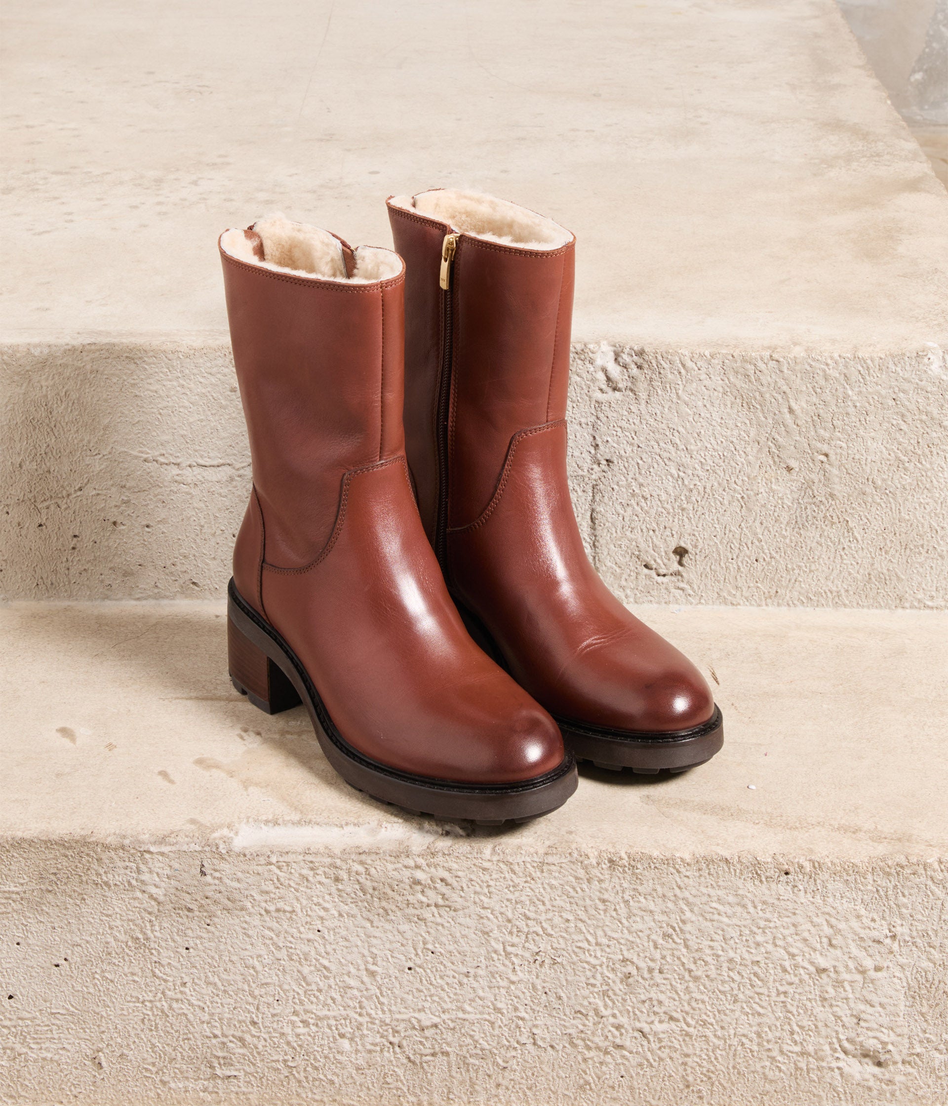 bottines-fourrees-femme-100asq.jpg Boots fourrées Tomette | Mellow Yellow Femme | Mellow Yellow – Image 1