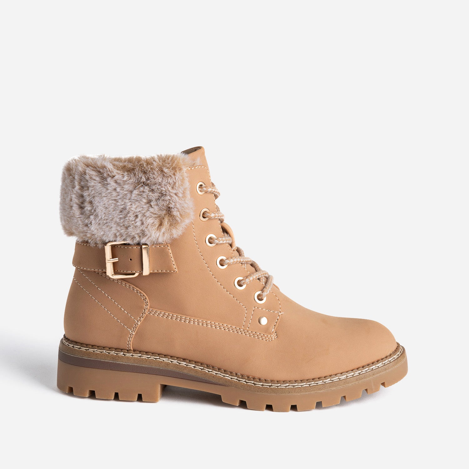 bottines-fourrees-femme-595jvd.jpg Bottine beige fourrée – Image 1