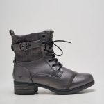 Bottines/boots Mustang Argent Talon Plat Jusqu'à 3cm