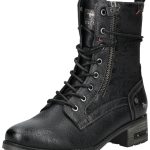 Bottines à lacets MUSTANG en Noir | ABOUT YOU