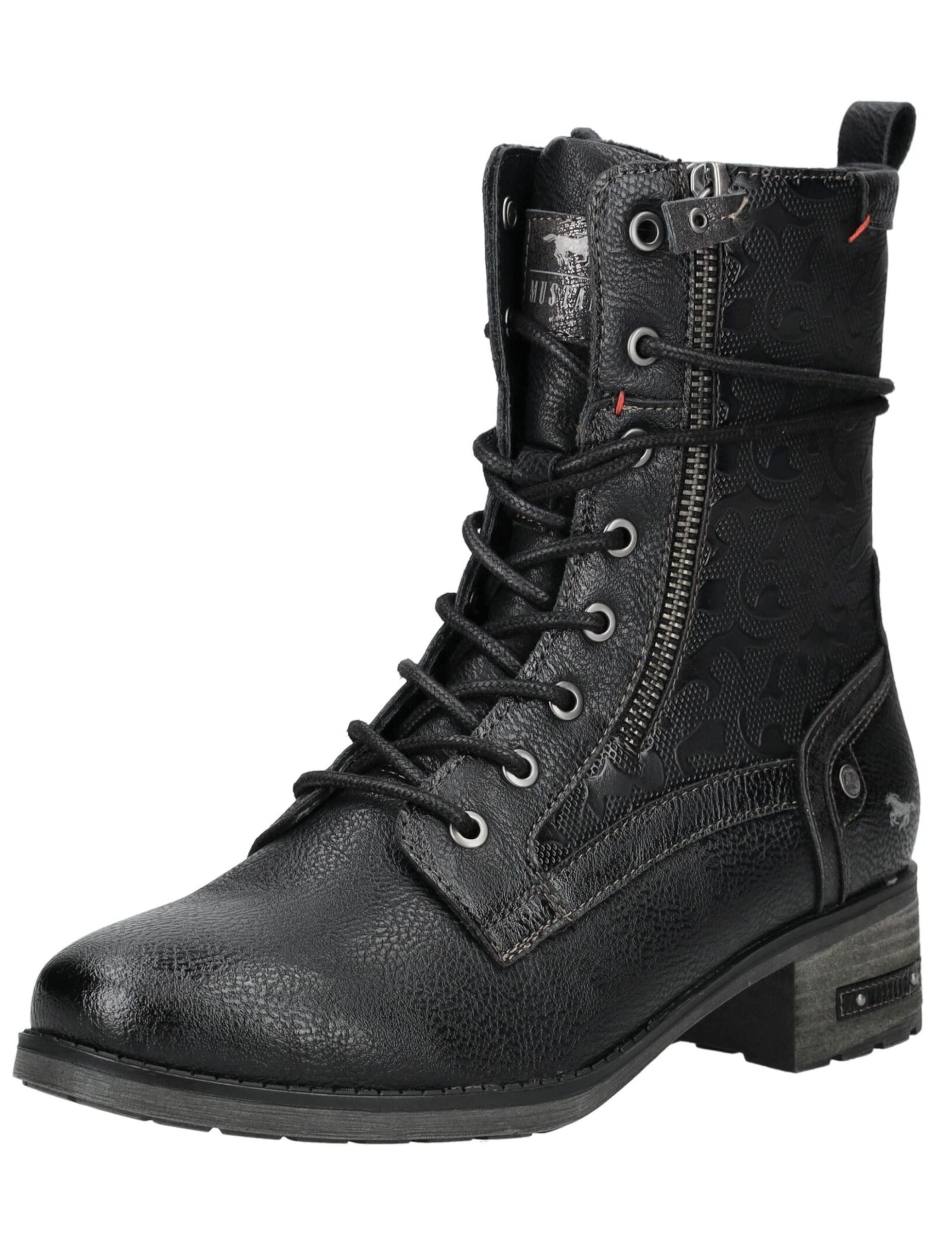 bottines-mustang-femme-526jop-1.jpg Bottines à lacets MUSTANG en Noir | ABOUT YOU – Image 1