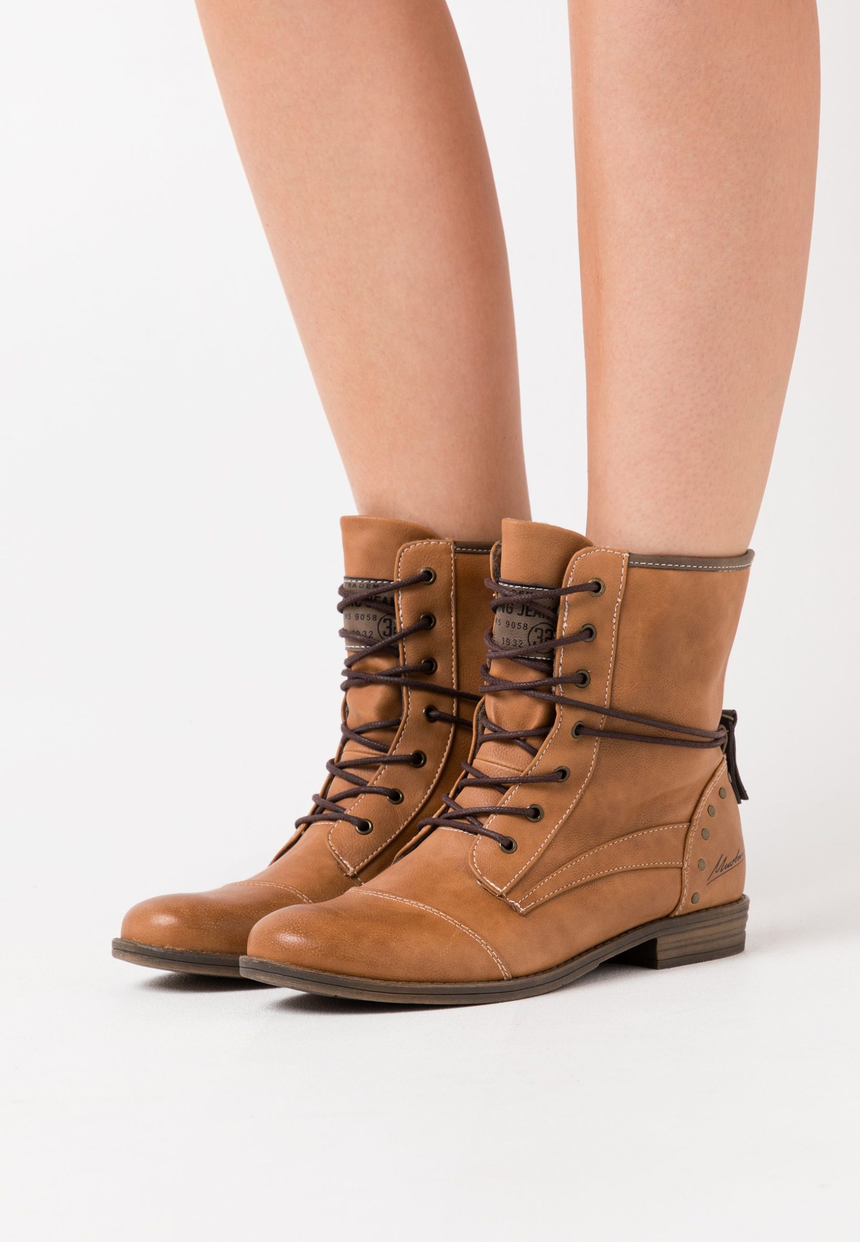 bottines-mustang-femme-587arr-1.jpg Mustang Bottines à lacets cognac/cognac ZALANDO.FR – Image 1