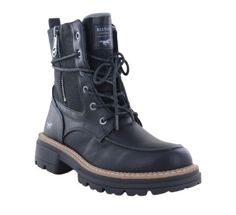 bottines-mustang-femme-682epi-1.jpg Bottines femme Mustang HIGO 1437 506 Noir – Image 1