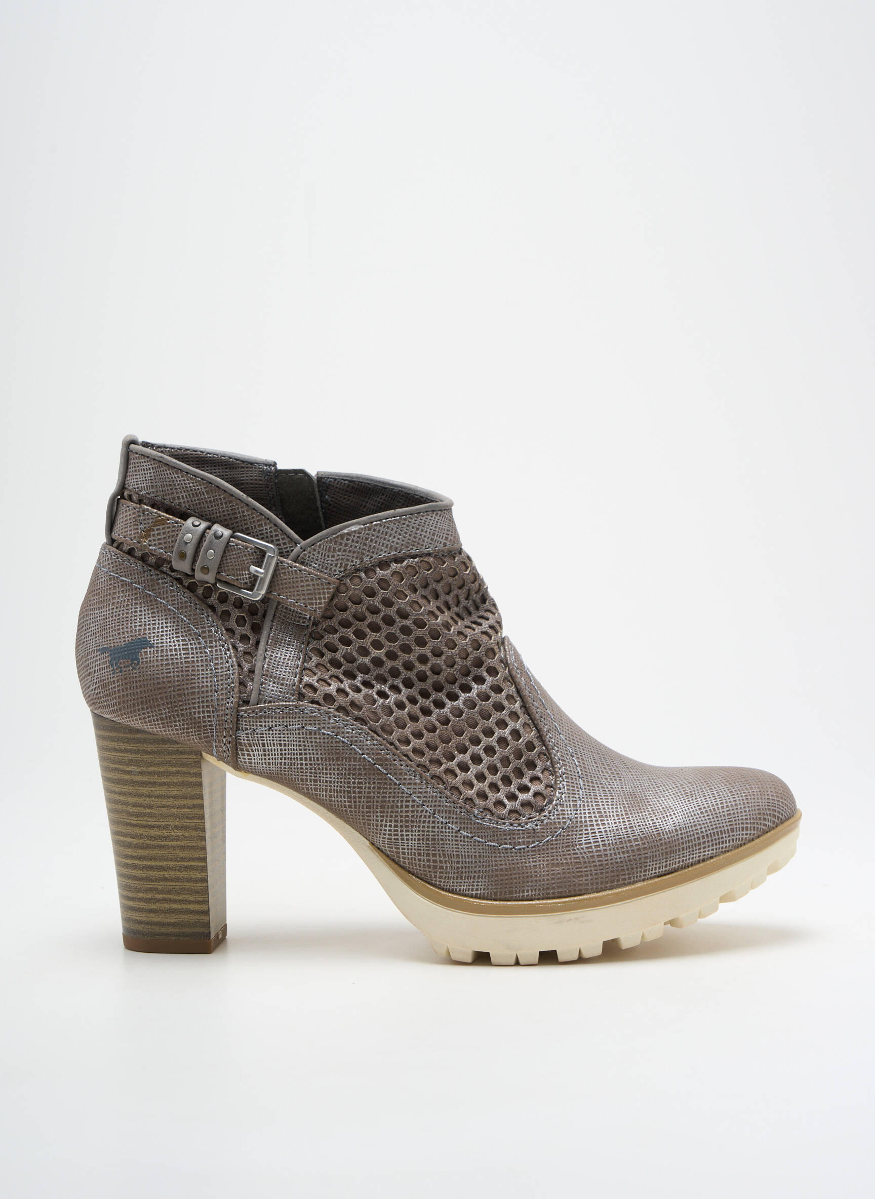 bottines-mustang-femme-787ebx-1.jpg Bottines/boots Mustang Argent Talon De 7 À 9cm – Image 1