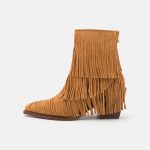 Zadig & Voltaire CARA BOOTS FRINGES Bottines de cowboy / motard heritage/havane ZALANDO.FR