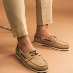 Chaussure bateau Dustin beige
