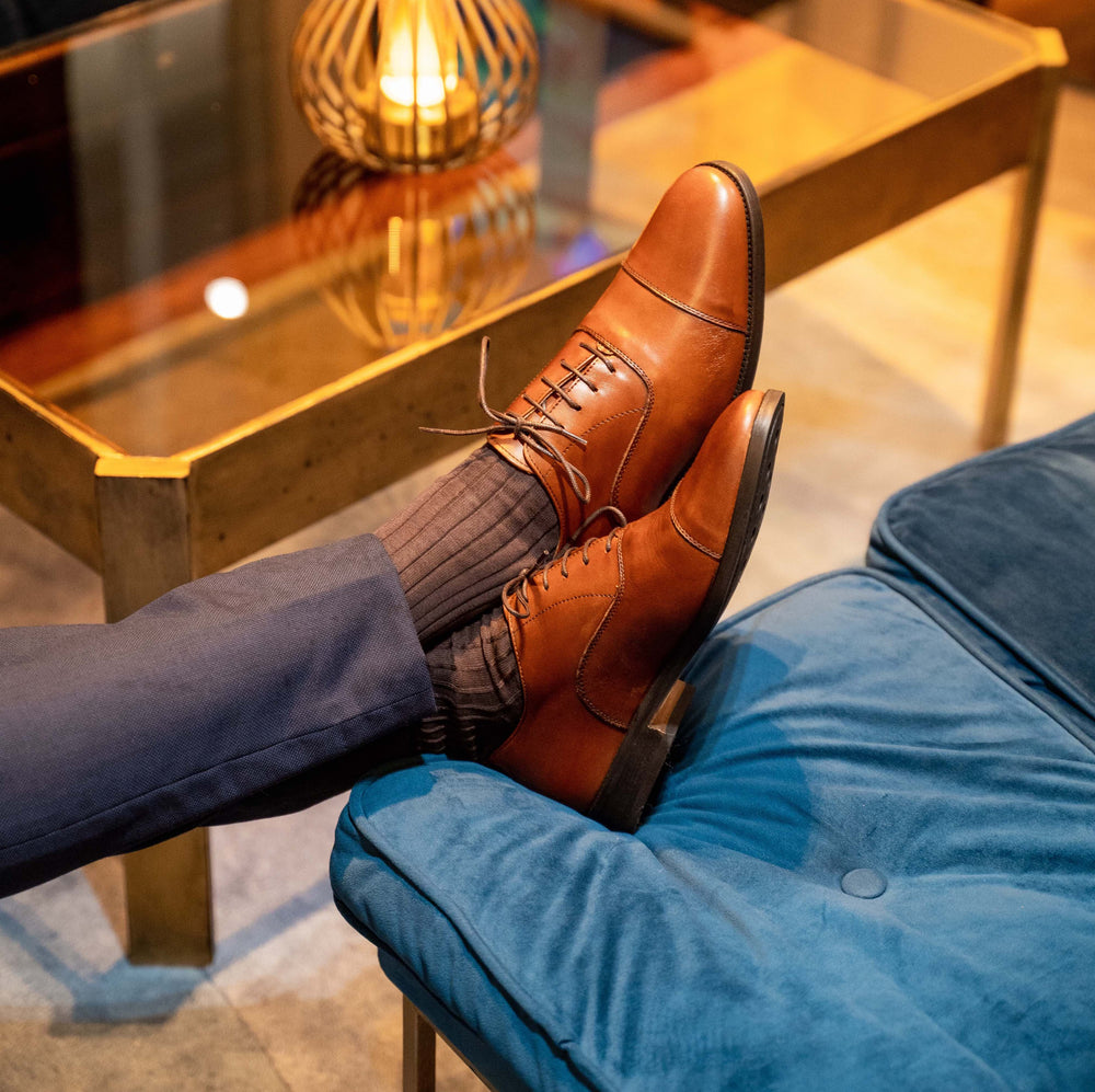 chaussure-homme-habille-096drg.jpg Richelieus homme en cuir — Chaussures de ville ❘ Rudy's Paris – Image 1