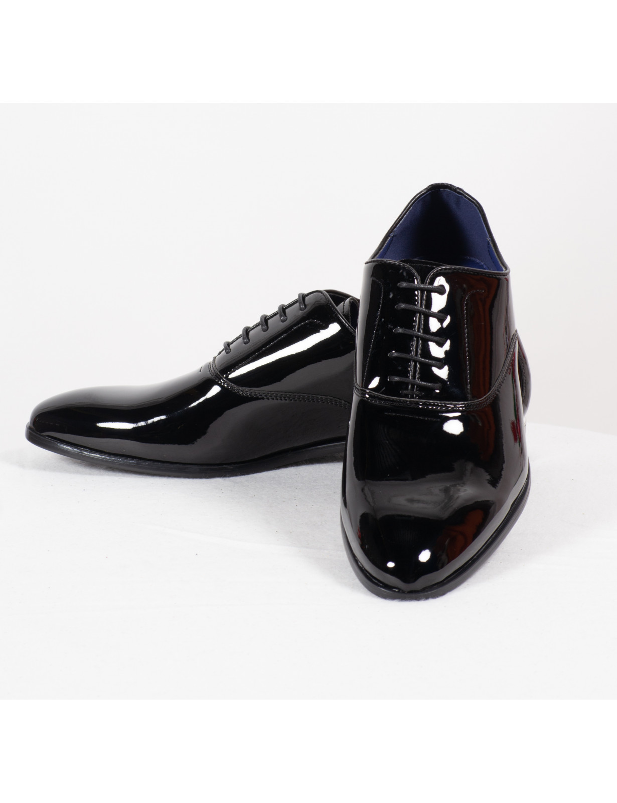 chaussure-homme-habille-830zbn.jpg A87 Chaussure lacet omme habillé effet verni – Image 1