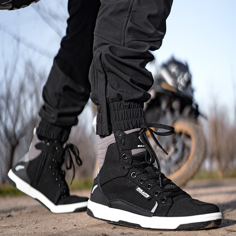 chaussure-moto-484hmv-1.jpg Motard Chaussure Moto été Basket Montante Moto Confort Saisons Le Pratique Du Motard – Image 1