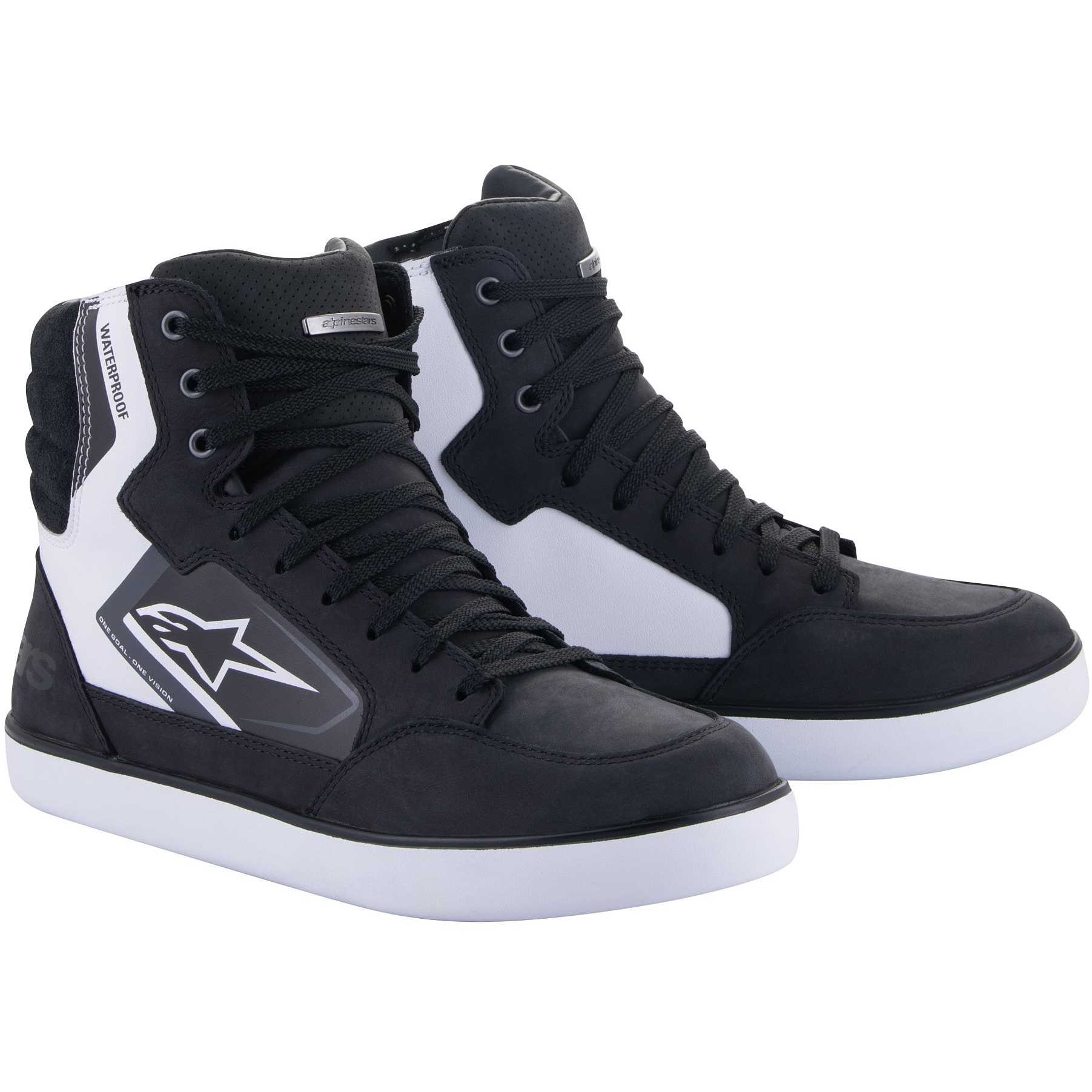 chaussure-moto-692dwj-1.jpg Chaussure Moto Alpinestars J 6 WATERPROOF Noir Blanc Gris Vente en Ligne Outletmoto.eu – Image 1