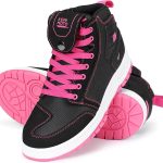KEMIMOTO Chaussures de Moto Femme, Bottes Moto Respirantes avec Renfort Changement de Vitesse, Chaussures de Sport Antidérapantes avec Maintien de la ...