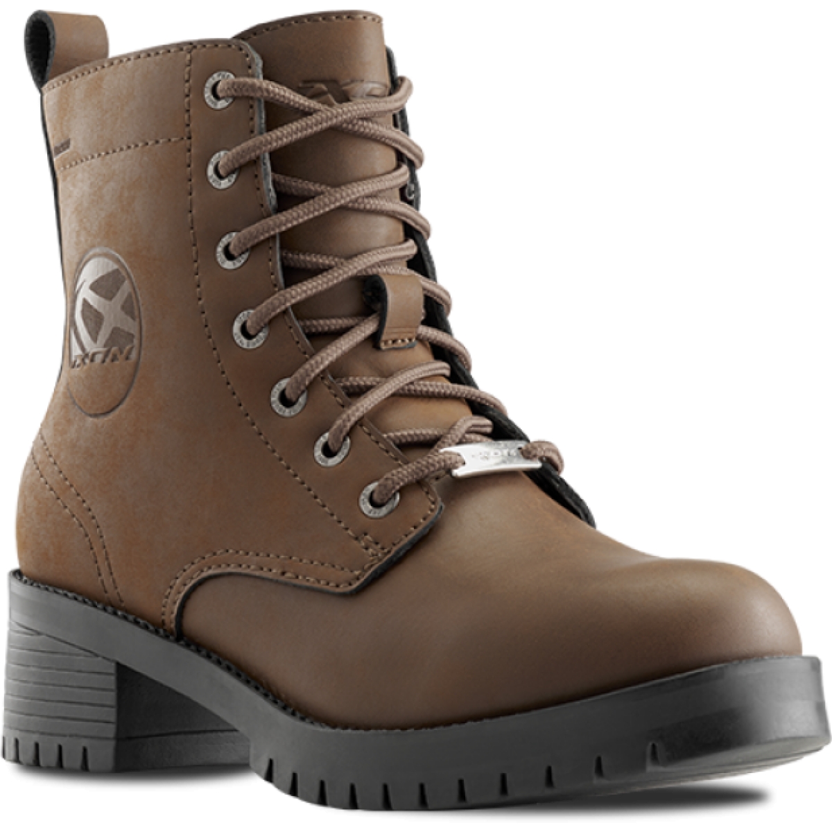 chaussure-moto-femme-018tii-1.jpg Bottes Femme Ixon Krafter Waterproof Lady Marron – Image 1