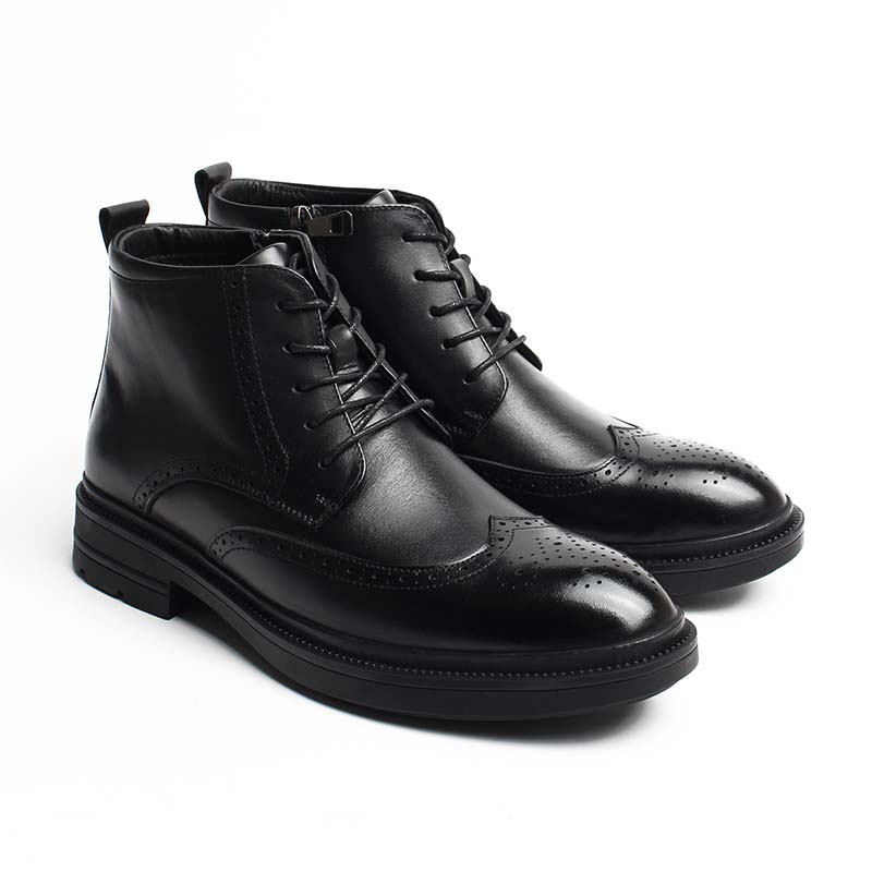 chaussures-homme-cuir-133xpo-1.jpg Chaussures Homme Bottines en Cuir, Couleur Noir / M123 51 / BEL CHOU'S – Image 1