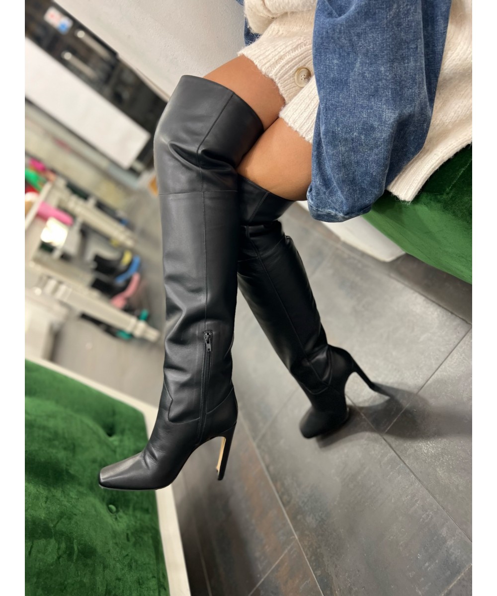 cuissarde-955zlu-1.jpg CUISSARDE A TALON RAYA CUIR NOIR – Image 1