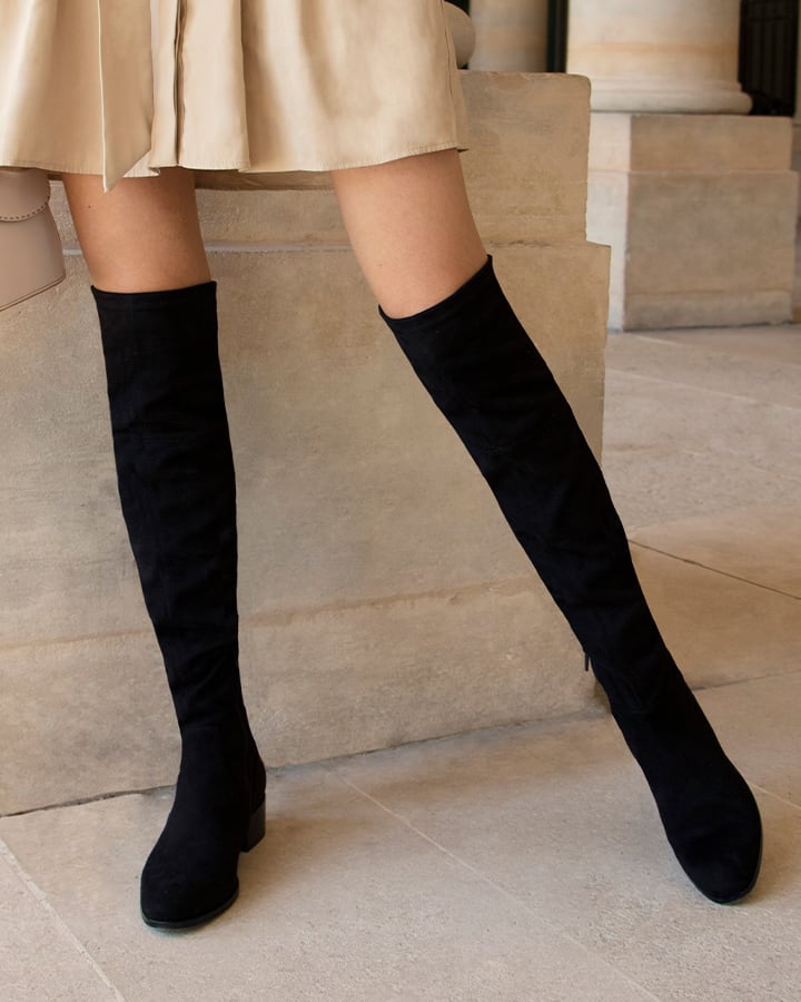 cuissarde-978ncm-1.jpg Bottes Cuissardes Stretch Femme Noir | Chelton | Adige – Image 1