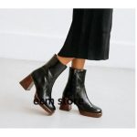 JONAK Bottines A Plateforme Femme Cuir Brillant Noir Taille 41 chaussures | eBay
