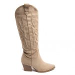 Santiags Mira – haute Kaki 36 / Beige