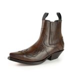 Bottines Santiags Cowboy Country et Western Homme et Femme 1931 Cuir Marron