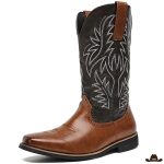 Boots Homme Santiags Cuir Travaillé et Caractère Authentique – The Western Shop