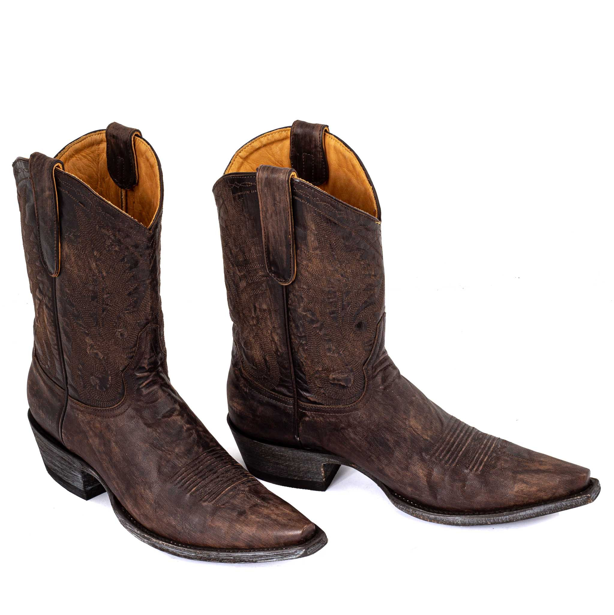 santiags-homme-285ppk-1.jpg Bottes santiags en cuir marron Nevada chocolate Santiags homme – Image 1