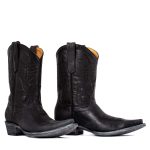Bottes santiags en cuir noir Nevada black Santiags homme