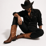 Santiags homme imitation peau de crocodile avec fermeture éclair La Boutique du Cowboy